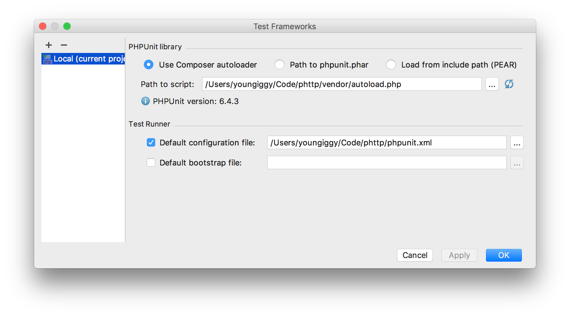 Run > Edit Configurations > Test Frameworks